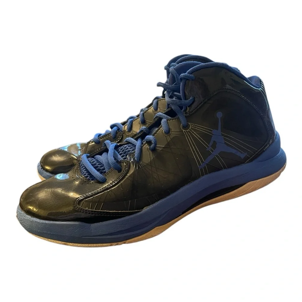 Nike Jordan Flywire (2012) Black and blue Basketball Sneakers Size: 10